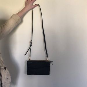 TUMI purse AND clutch, black